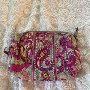 Vera Bradley Paisley Meets Plaid Lined zippered pouch